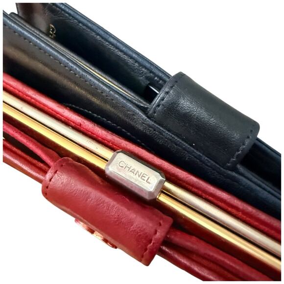 CHANEL Red and Black Vintage Wallet Bundle - Picture 16 of 16